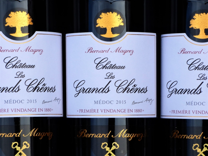 Bordeaux Wein Chateau Les Grands Chenes 2015,  bordeaux-wine,  Rotwein, Frankreich, bordeaux weine