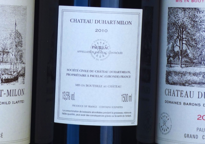Chateau Duhart Milon 2010, Magnum, Rothschild Lafite, Bordeauxwein, Bordeauxweine, Rotwein