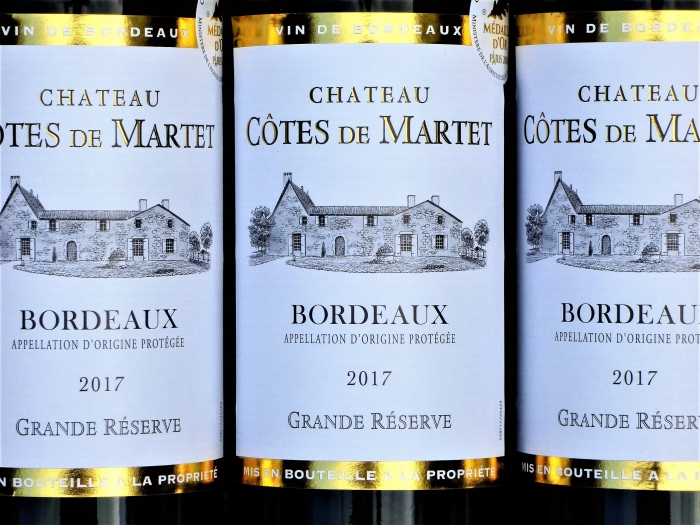 Chateau Cotes de Martet 2017, Bordeaux Wein, Rotwein Frankreich