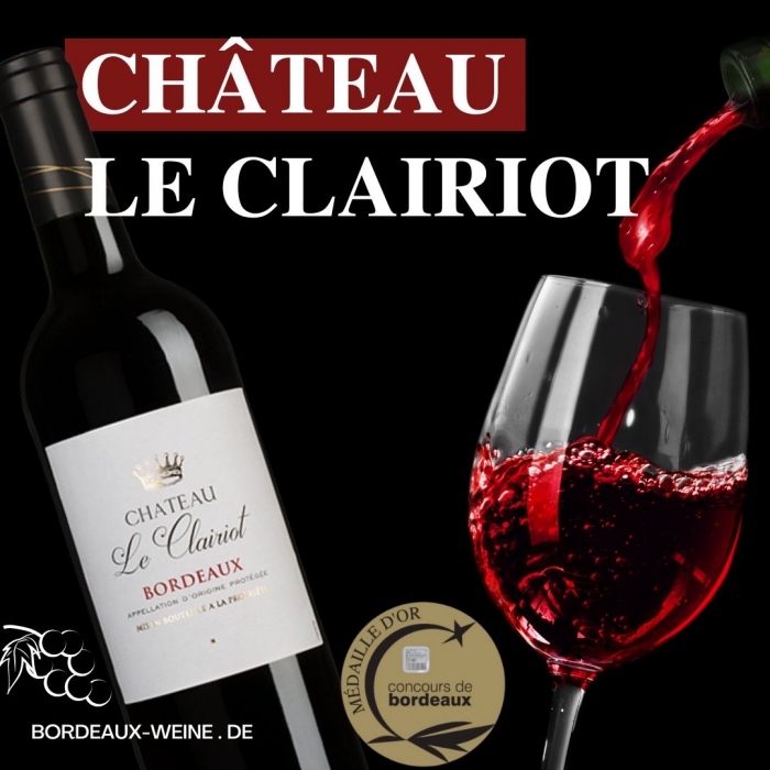 Chateau Le Clariot 2017, Bordeauxwein, Rotwein