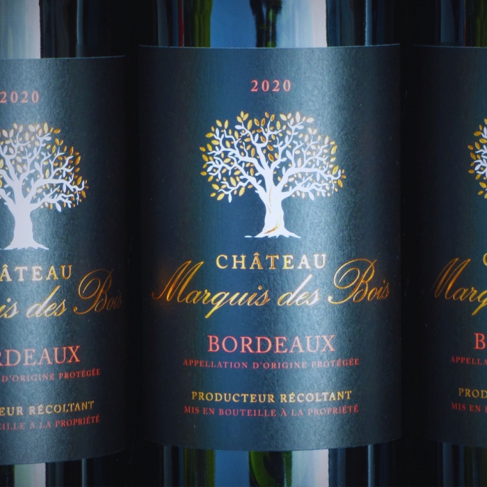 Bordeaux Wein Château Marquis des Bois 2020